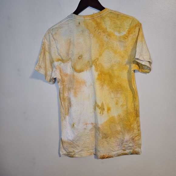 Local Beast Tie-Dye T-Shirt Bella Canvas Orange Yellow Unisex Crewneck Medium - Picture 9 of 10